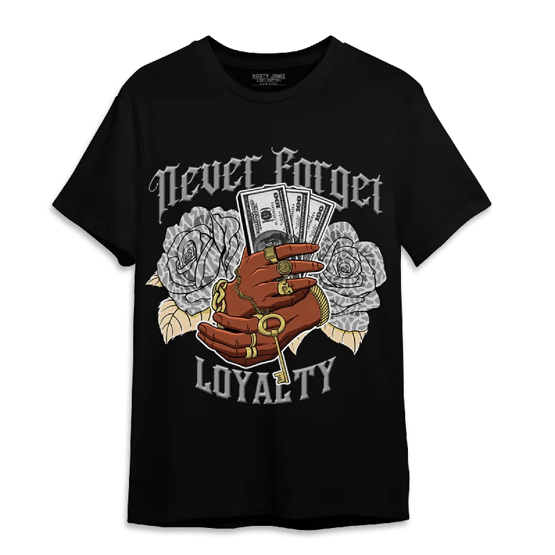 Cropped women's T - shirt with a ruffled hemNastyJamz Craft Ivory 3s T Shirt Match Never Forget Loyalty