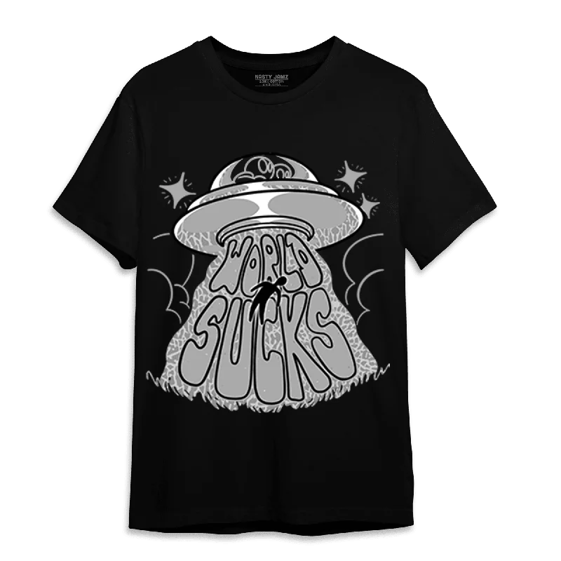 Open - front women's T - shirt for a versatile lookNastyJamz Craft Ivory 3s T Shirt Match World Sucks