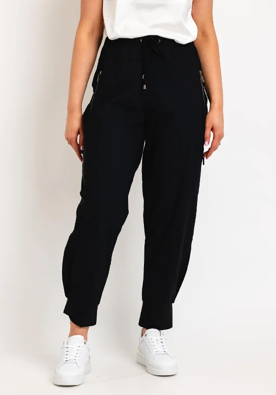 Velvet cigarette pants for women in a sophisticated and stylish lookNaya Cuff Side Zip Casual Trouser, Black Velvet cigarette pants for women in a sophisticated and stylish lookNaya Cuff Side Zip Casual Trouser, Black