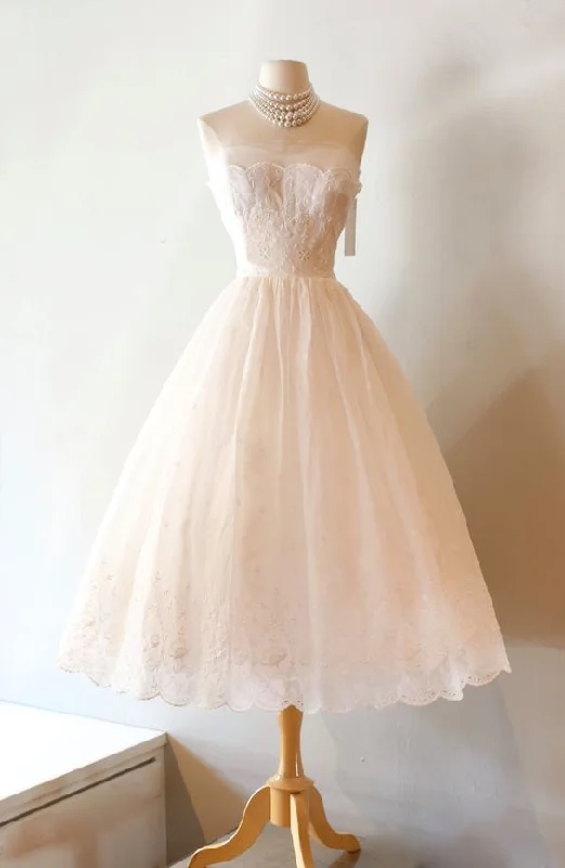Disney - princess - inspired wedding dressCustom Charming White Wedding Dress,Sexy Strapless Bridal Dress Homecoming Dresses      cg23145