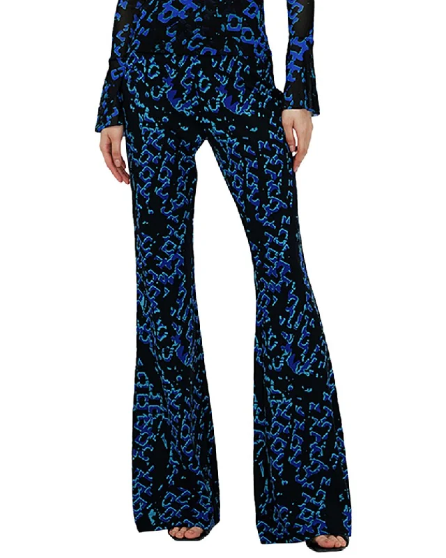 Elastic waist wide leg pants for plus size women in a comfortable and flattering styleDiane von Furstenberg Brooklyn Pant