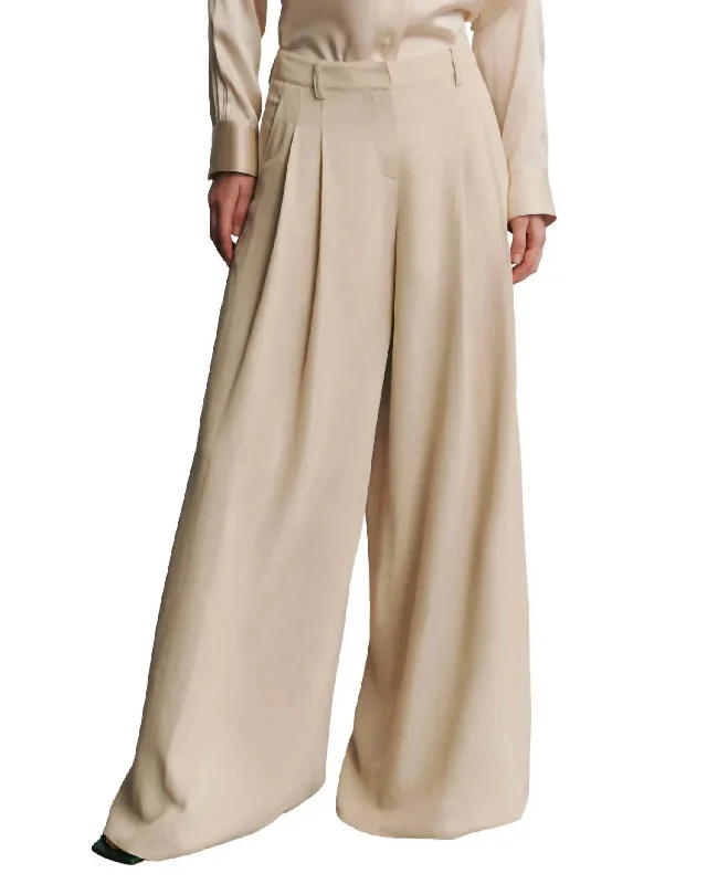 Sequined wide leg jeans for women in a glamorous and party - ready styleDidi Wide Leg Pants In French Oak