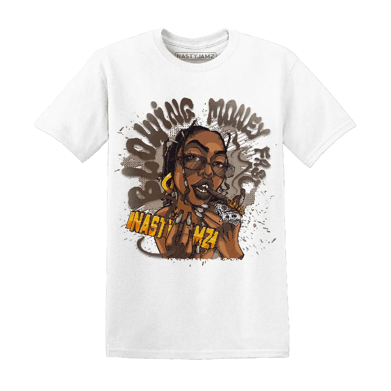 Women's T - shirt with a sequined sleeveNastyJamz Dunk Low Baroque Brown T Shirt Match Blowing Money Fast Girl Women's T - shirt with a sequined sleeveNastyJamz Dunk Low Baroque Brown T Shirt Match Blowing Money Fast Girl