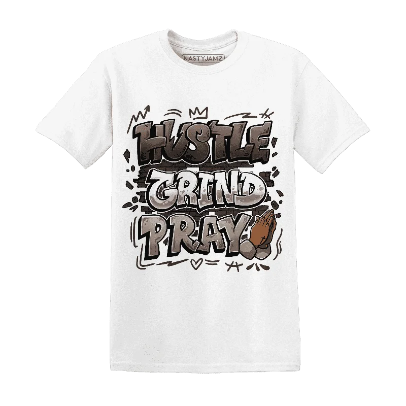 Women's button - down T - shirt in a classic styleNastyJamz Dunk Low Baroque Brown T Shirt Match Hustle Grind Pray Women's button - down T - shirt in a classic styleNastyJamz Dunk Low Baroque Brown T Shirt Match Hustle Grind Pray