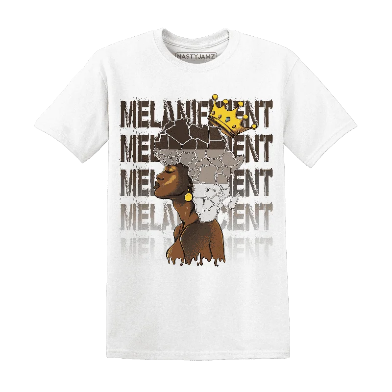 Fitted women's T - shirt to show off curvesNastyJamz Dunk Low Baroque Brown T Shirt Match Melanificient