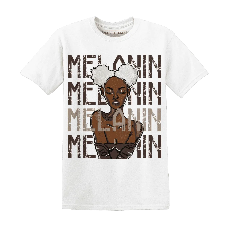 Women's T - shirt with a lace - up backNastyJamz Dunk Low Baroque Brown T Shirt Match Melanin Girl