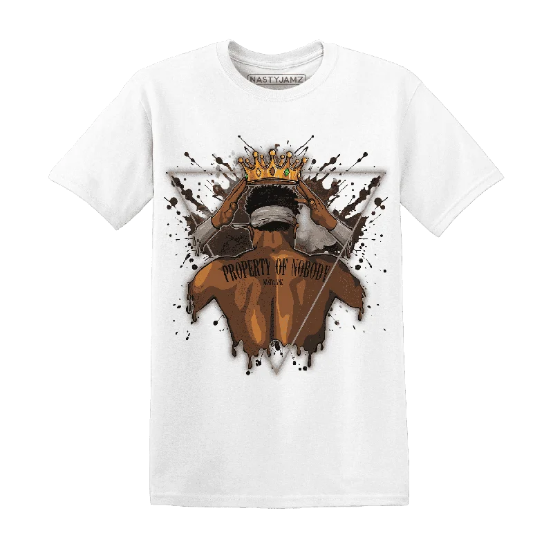 Long - sleeved women's T - shirt with a flutter - sleeve designNastyJamz Dunk Low Baroque Brown T Shirt Match Property Of Nobody