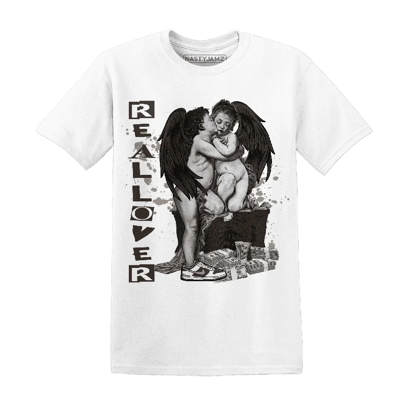 Women's T - shirt with a dropped - shoulder and wide - sleeve designNastyJamz Dunk Low Baroque Brown T Shirt Match Real Lover Angel