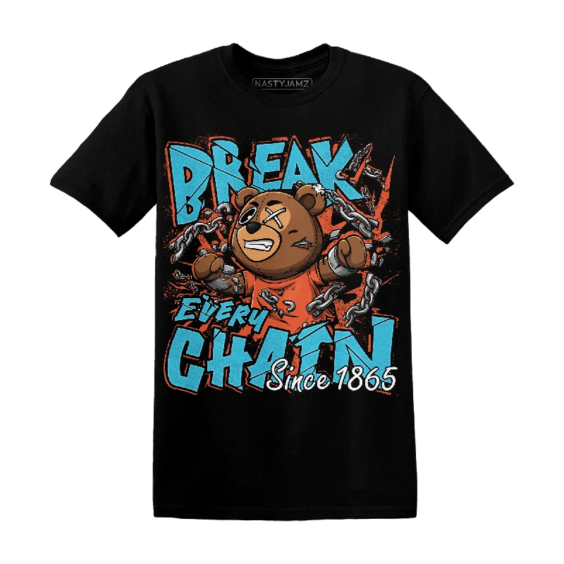 Women's T - shirt with a beaded - embroidery detailNastyJamz Dunk Low Dolphins T Shirt BER Break Chain