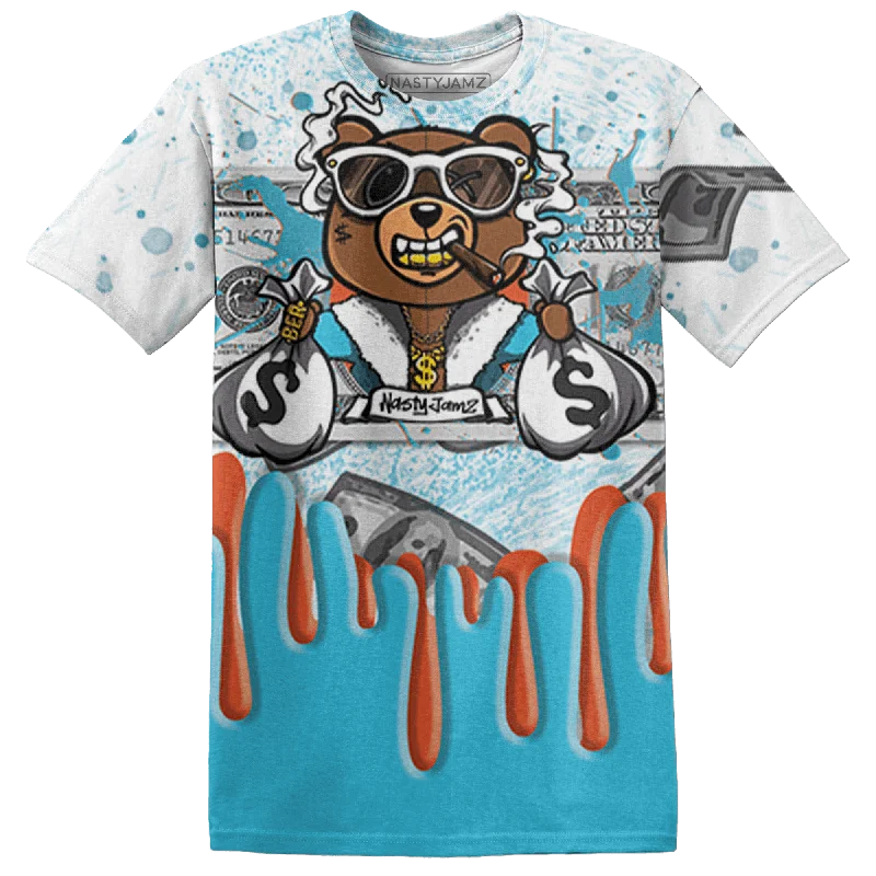 Women's T - shirt with a dropped shoulder for a relaxed fitNastyJamz Dunk Low Dolphins T Shirt Match BER Dollar 3D All-Over Print Women's T - shirt with a dropped shoulder for a relaxed fitNastyJamz Dunk Low Dolphins T Shirt Match BER Dollar 3D All-Over Print