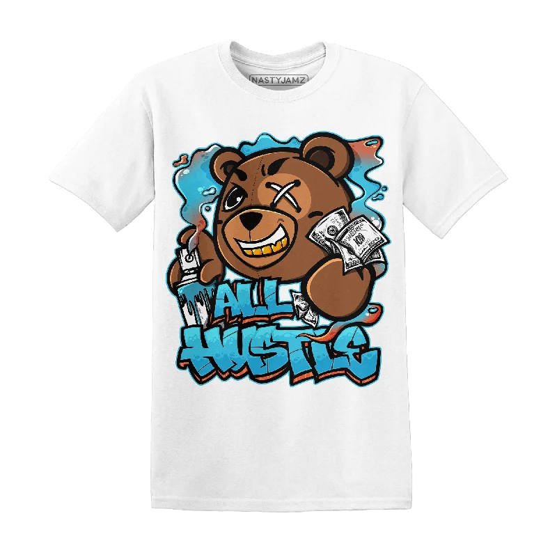 Fuzzy women's T - shirt with a fur - like textureNastyJamz Dunk Low Dolphins T Shirt Match BER Hustle All Day