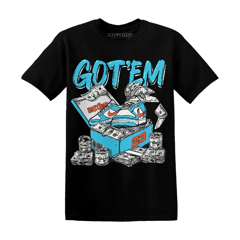 Striped women's T - shirt with a vertical patternNastyJamz Dunk Low Dolphins T Shirt Match Dollar Sneaker Box Striped women's T - shirt with a vertical patternNastyJamz Dunk Low Dolphins T Shirt Match Dollar Sneaker Box