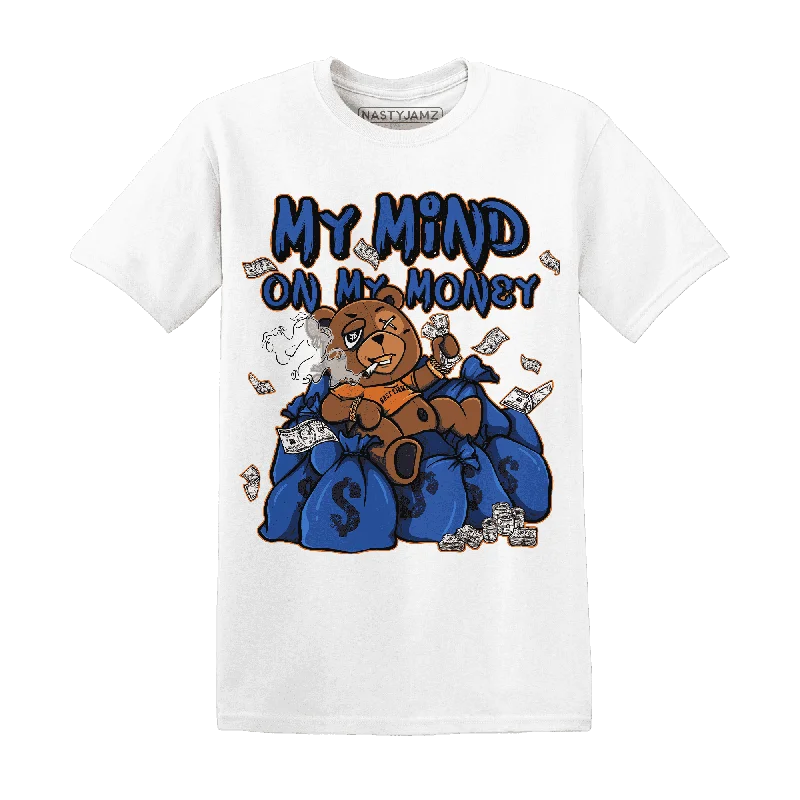 Printed women's T - shirt with a retro - inspired patternNastyJamz Dunk Low Knicks T Shirt Match My Money On My Mind BER