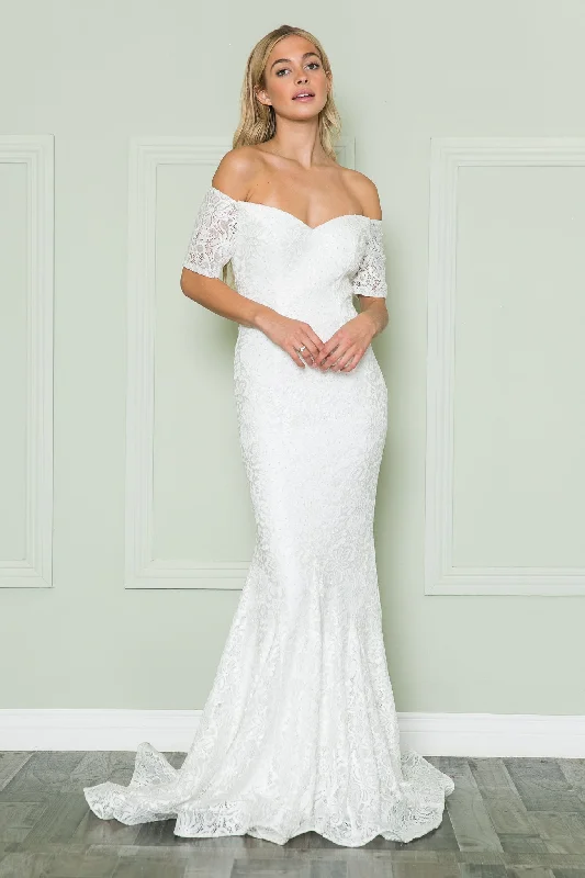 High - low hem wedding dress for a trendy touchErin