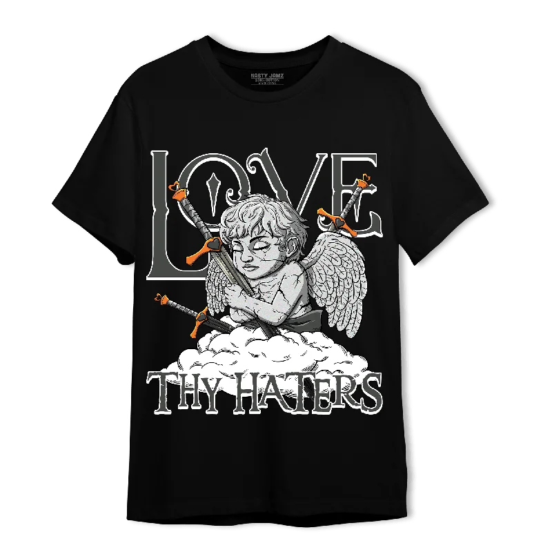 Cable knit women's T - shirt with a cable - textured pocketNastyJamz Fear Pack 3s T Shirt Match Love Thy Haters Angel