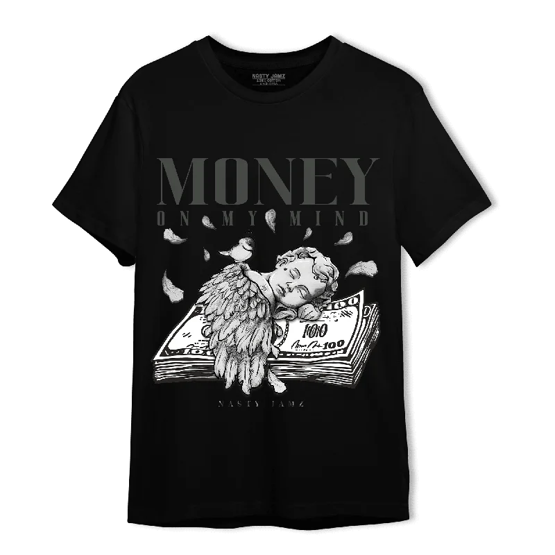 Printed women's T - shirt with a geometric - floral patternNastyJamz Fear Pack 3s T Shirt Match Money On My Mind Angel
