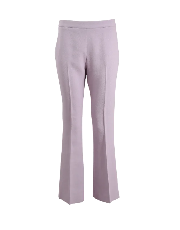 Striped cigarette pants for women in a modern and sleek lookFlare Side Zip Pant