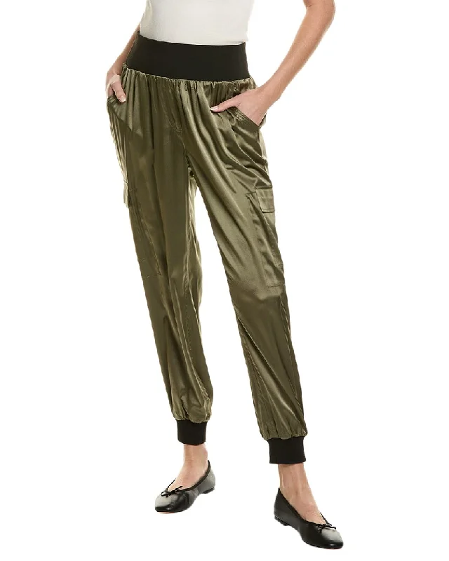 Paisley print pants for women in an exotic styleGo> by GoSilk Aviator Silk-Blend Pant Paisley print pants for women in an exotic styleGo> by GoSilk Aviator Silk-Blend Pant