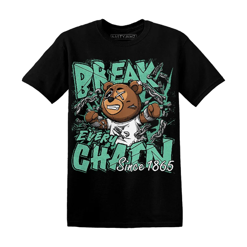 Color - blocked women's T - shirt for a bold statementNastyJamz High OG Green Glow 1s T Shirt BER Break Chain Color - blocked women's T - shirt for a bold statementNastyJamz High OG Green Glow 1s T Shirt BER Break Chain