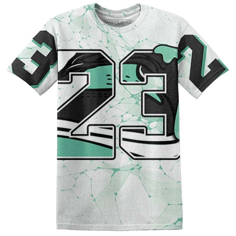 Women's T - shirt with a burnout patternNastyJamz High OG Green Glow 1s T Shirt Match 23 Sneaker 3D All-Over Print