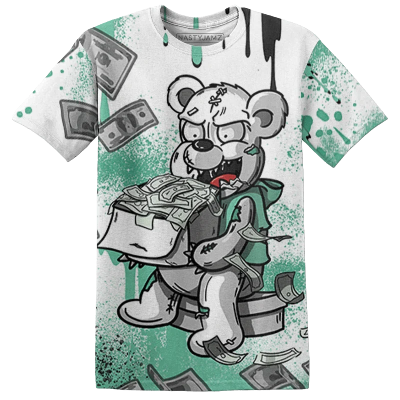 Tassel - trimmed women's T - shirt for a bohemian styleNastyJamz High OG Green Glow 1s T Shirt Match Cash Money 3D All-Over Print Splash Paint Tassel - trimmed women's T - shirt for a bohemian styleNastyJamz High OG Green Glow 1s T Shirt Match Cash Money 3D All-Over Print Splash Paint