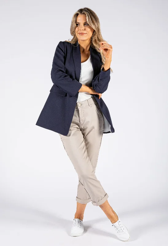 Thermal lined wide leg pants for women in a warm and stylish styleHigh Rise Chino Style Trouser from LA Thermal lined wide leg pants for women in a warm and stylish styleHigh Rise Chino Style Trouser from LA