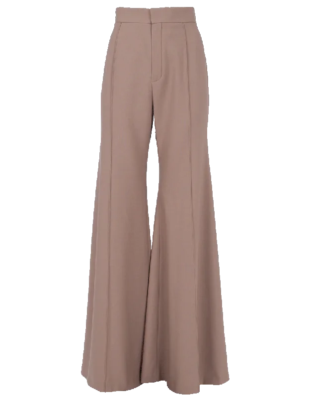 Lightweight track pants for women in sportsHigh Waisted Flare Pant