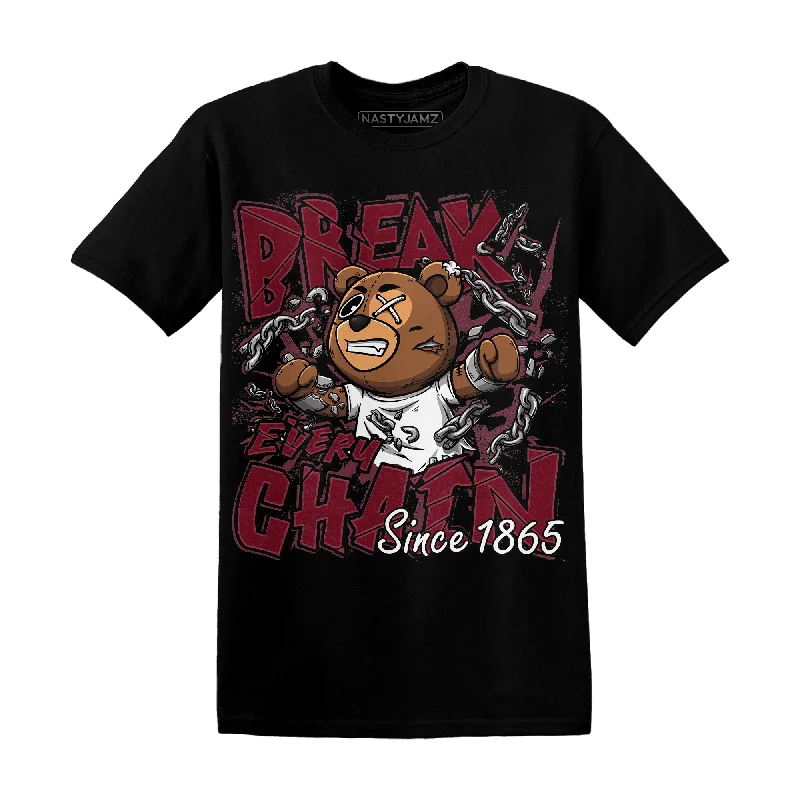 Women's lightweight linen T - shirt for warm weatherNastyJamz High White Team Red 1s T Shirt BER Break Chain Women's lightweight linen T - shirt for warm weatherNastyJamz High White Team Red 1s T Shirt BER Break Chain