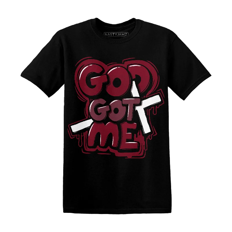 Cropped women's T - shirt with a pom - pom trimNastyJamz High White Team Red 1s T Shirt God Got Me
