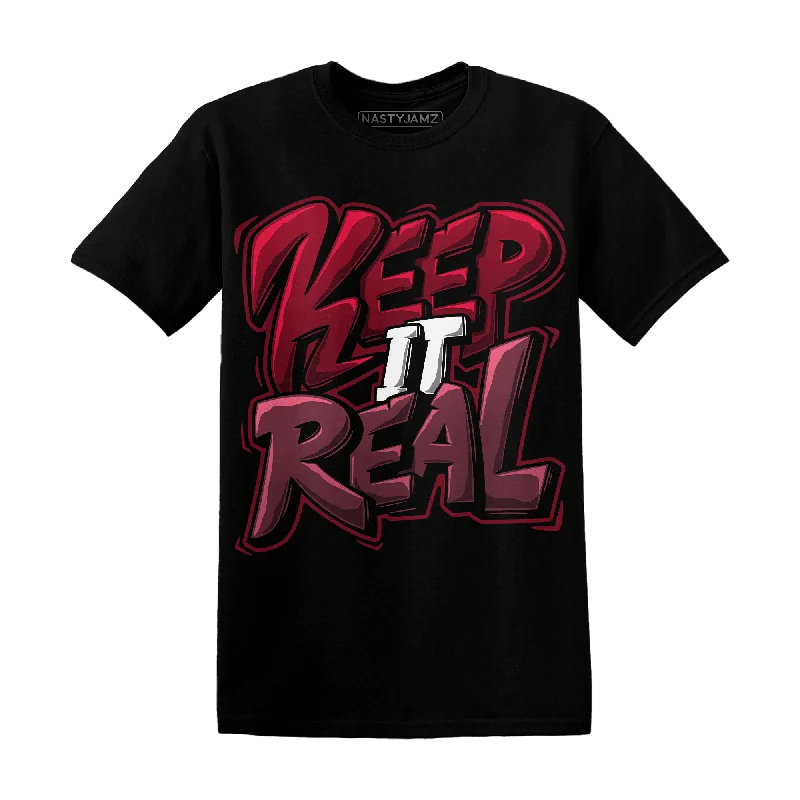 Women's T - shirt with a ribbed cuffs and hemNastyJamz High White Team Red 1s T Shirt Keep Real