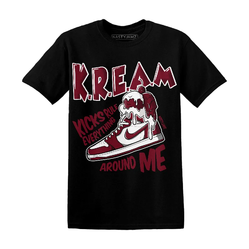 Cable knit women's T - shirt with a beltNastyJamz High White Team Red 1s T Shirt Kream Sneaker
