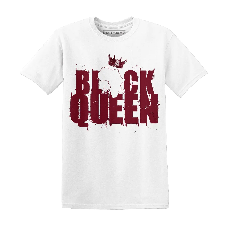 Women's T - shirt with a side slit for added styleNastyJamz High White Team Red 1s T Shirt Match Black King Crown