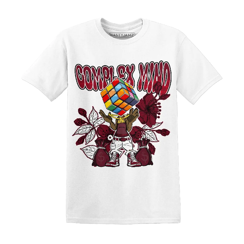 Ruffled women's T - shirt for a feminine touchNastyJamz High White Team Red 1s T Shirt Match Complex Mind
