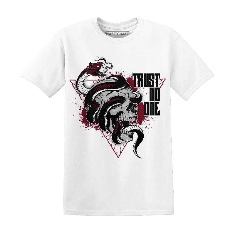 Cropped women's T - shirt to pair with high - waisted skirtsNastyJamz High White Team Red 1s T Shirt Match Dont Trust Any