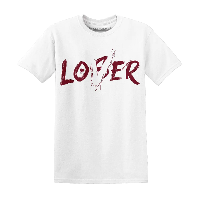 Women's T - shirt with a color - changing effect in different lightsNastyJamz High White Team Red 1s T Shirt Match Loser Lover