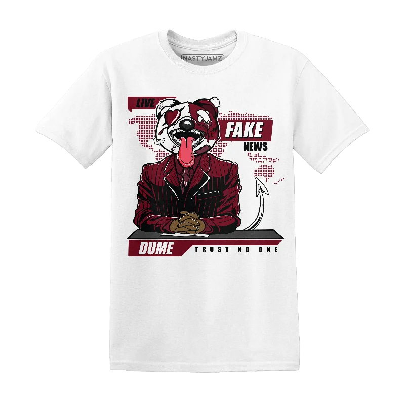 Cable knit women's T - shirt with a cable - textured collarNastyJamz High White Team Red 1s T Shirt Match News Presenter BER