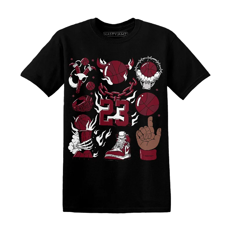 Women's wrap - style T - shirt for a customizable fitNastyJamz High White Team Red 1s T Shirt Neclaces Number 23 Women's wrap - style T - shirt for a customizable fitNastyJamz High White Team Red 1s T Shirt Neclaces Number 23
