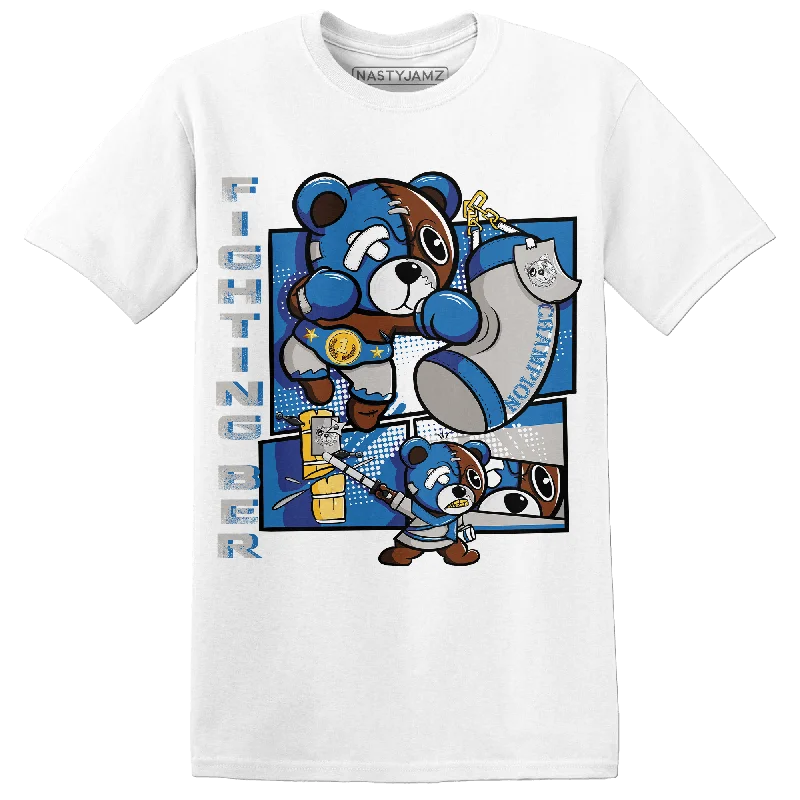 Cable knit women's T - shirt with a cable - textured collarNastyJamz Industrial Blue 4s T Shirt Match BER Fighting Boxing