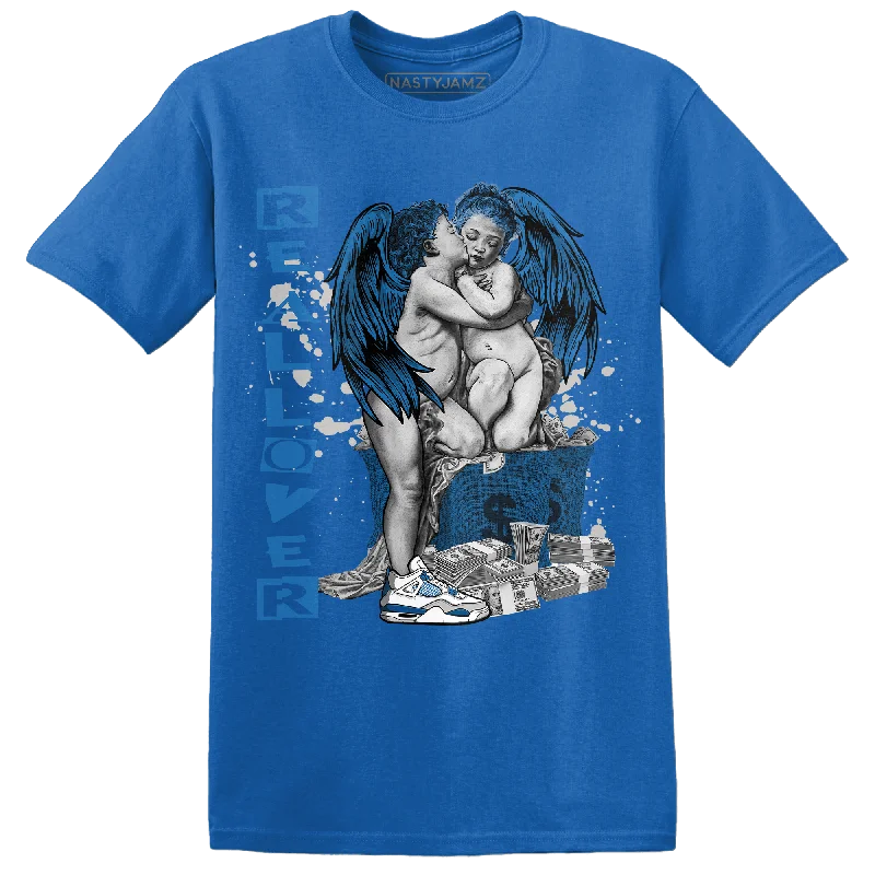 Color - blocked women's T - shirt for a bold statementNastyJamz Industrial Blue 4s T Shirt Match Real Lover Angel Color - blocked women's T - shirt for a bold statementNastyJamz Industrial Blue 4s T Shirt Match Real Lover Angel