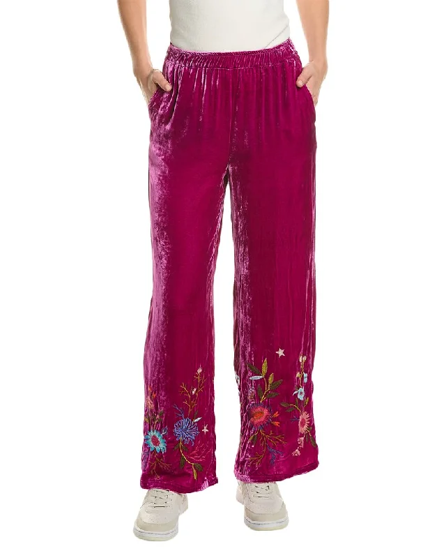 Plaid wide leg pants for women in a preppy styleJohnny Was Ulla Wide Leg Silk-Blend Pant Plaid wide leg pants for women in a preppy styleJohnny Was Ulla Wide Leg Silk-Blend Pant