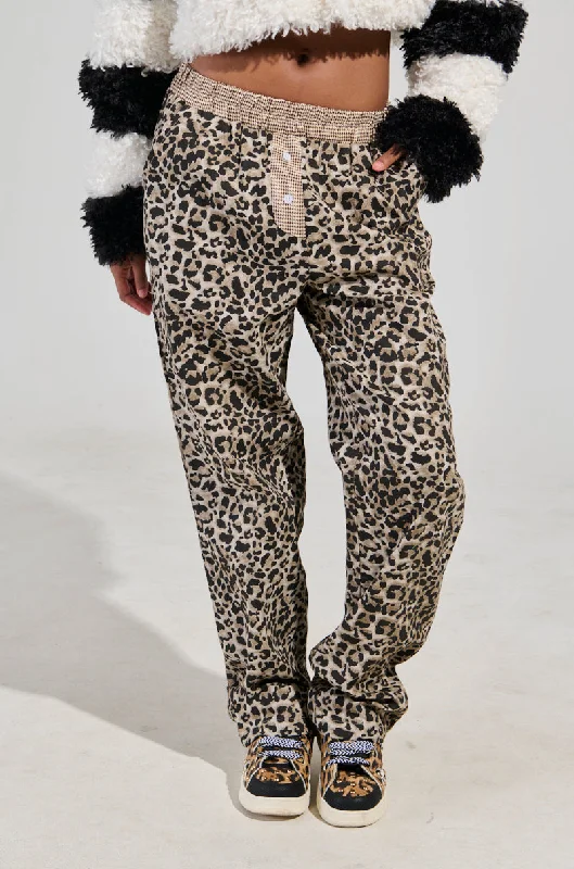 Flared pants for women to flatter the figureKISS ME CHEETAH PANT