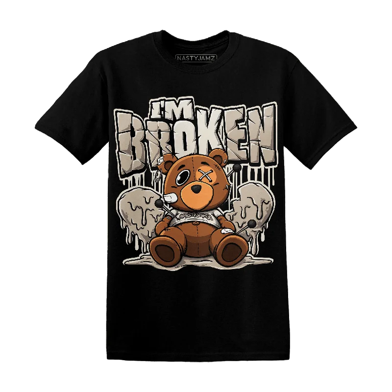 Cable knit women's T - shirt with a shawl collarNastyJamz Latte 1s T Shirt Im Broken BER