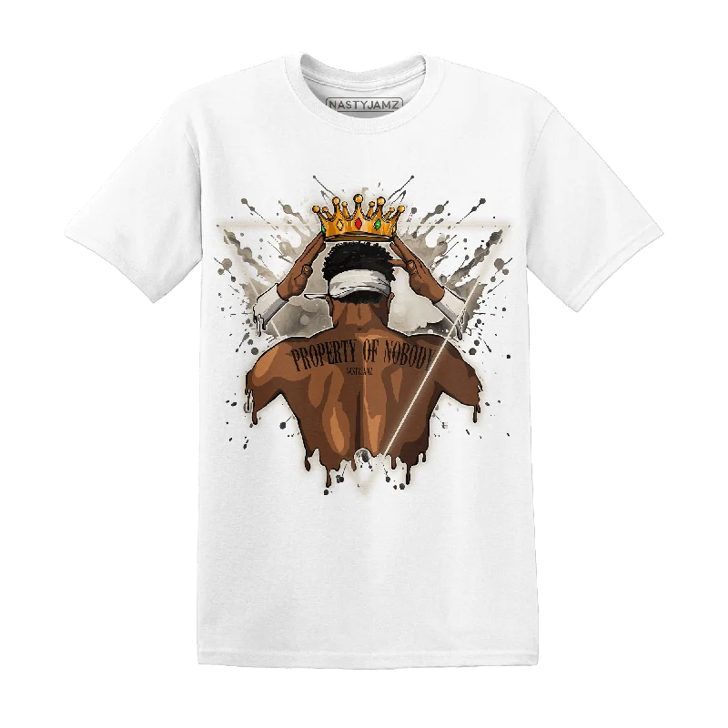 Women's T - shirt with a high - low hem and side slitsNastyJamz Latte 1s T Shirt Match Property Of Nobody