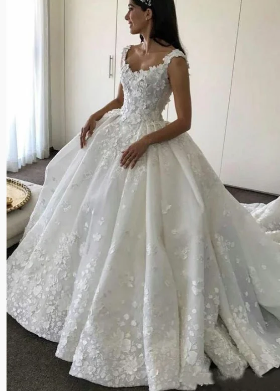 Multicultural - inspired wedding dresslong prom dress Ball Gown Backless Lace Appliques Wedding Dresses Sweetheart Bridal Dresses   cg21576