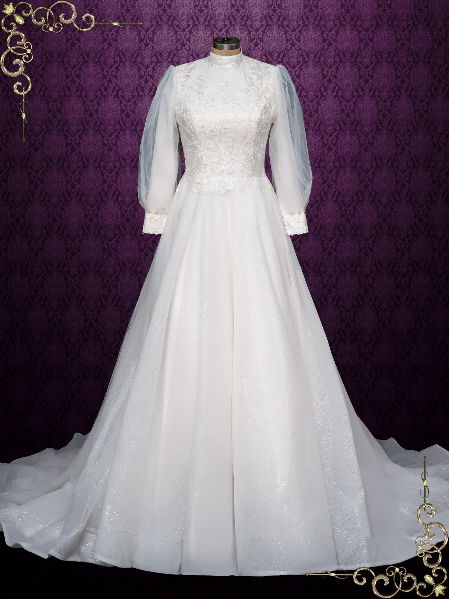 Backless sweetheart neckline wedding dressLong Sleeves Modest Ball Gown Wedding Dress | NORELLE Backless sweetheart neckline wedding dressLong Sleeves Modest Ball Gown Wedding Dress | NORELLE