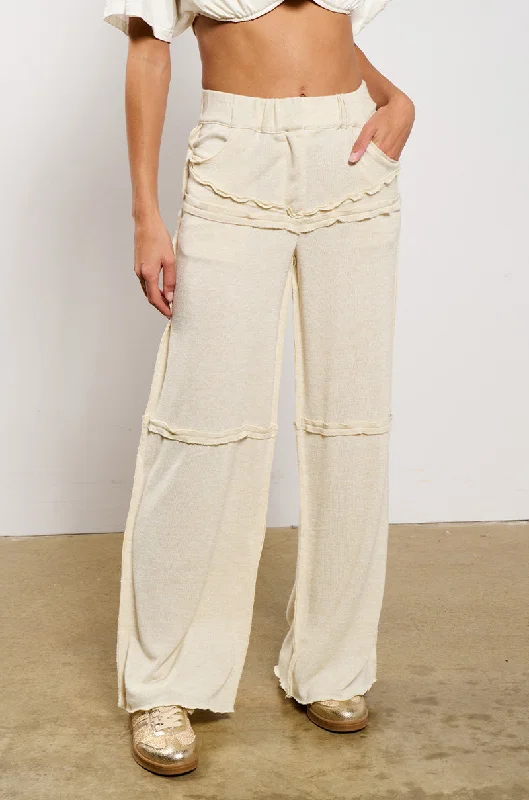 Sequined wide leg pants for women at clubLOVE YOU THE MOST TROUSER