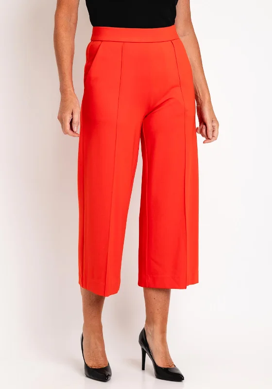 Thermal lined wide leg pants for women in a warm and stylish styleMasai Piana Jersey Wide Leg Crop Trouser, Spiced Orange Thermal lined wide leg pants for women in a warm and stylish styleMasai Piana Jersey Wide Leg Crop Trouser, Spiced Orange
