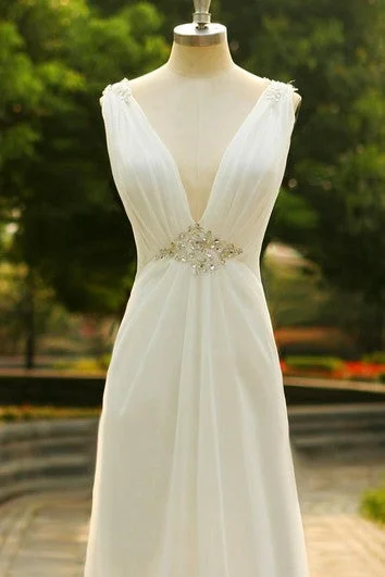 Diamond - encrusted wedding dress for a luxurious feelMermaid Floor-Length Straps V-Neck Court Train Zipper Corset Back Straps Chiffon Lace Sequins Dress