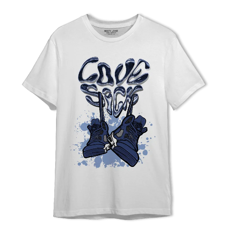 Women's T - shirt with a color - changing yarnNastyJamz Midnight Navy 5s T Shirt Match Sneaker Love Sick Women's T - shirt with a color - changing yarnNastyJamz Midnight Navy 5s T Shirt Match Sneaker Love Sick