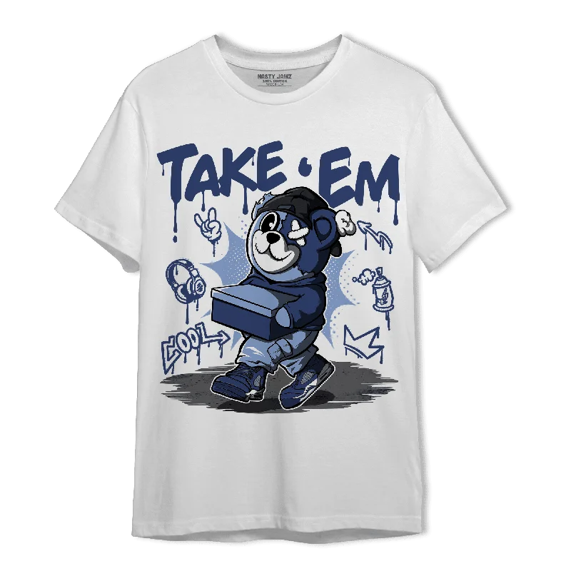 Fuzzy women's T - shirt for a cozy and warm feelNastyJamz Midnight Navy 5s T Shirt Match Take 'Em